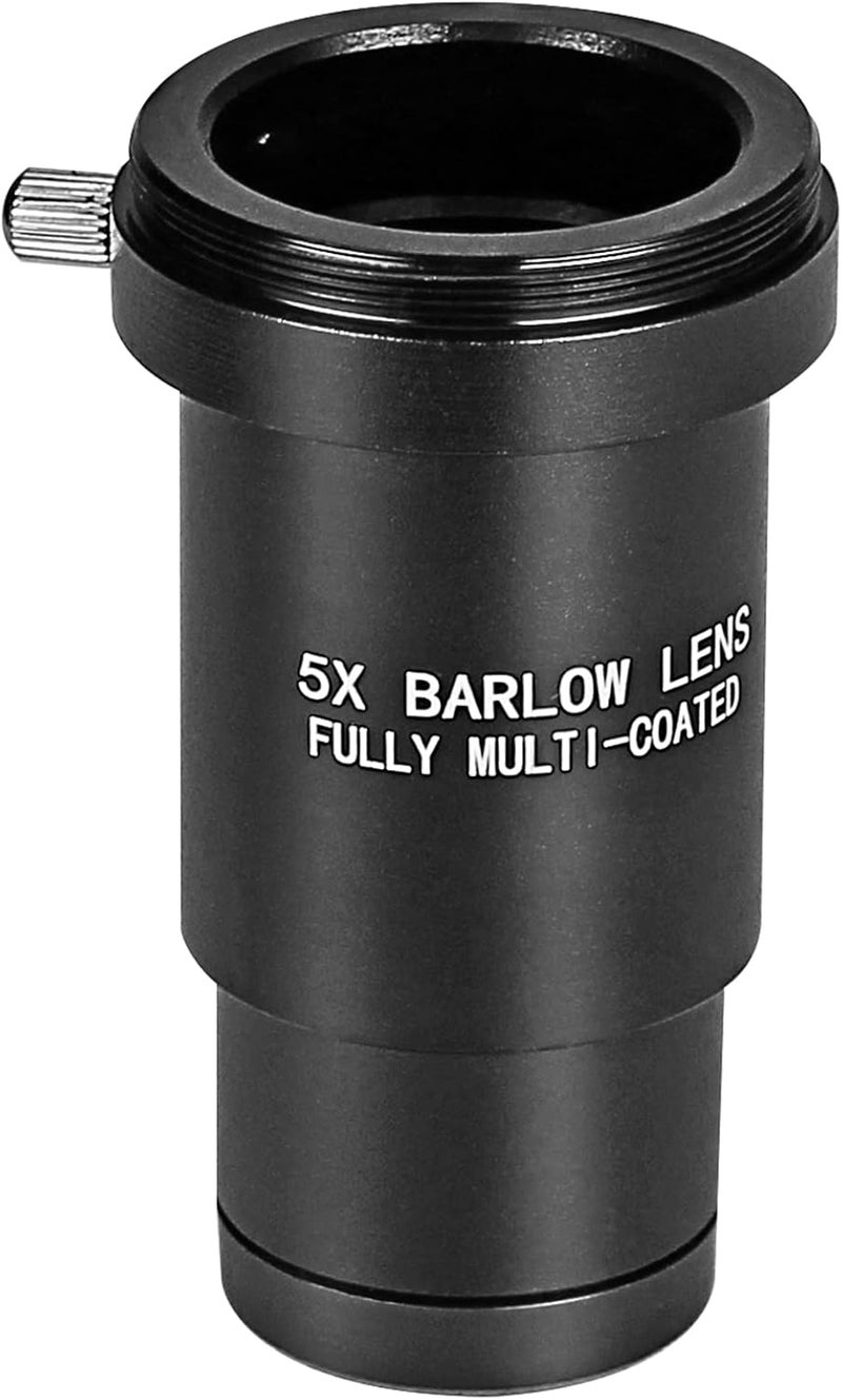 Celticbird 1.25 Inch 5X Barlow Lens Telescope Accessory,5X Magnification, Fully Multi-Coated Metal, with M42 Thread Camera Connect Interface - for 1.25” Telescope Astronomy Eyepiece - Image 1